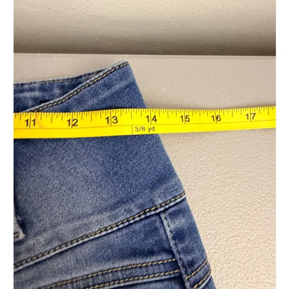 Pink Label Denim Co High Rise Skinny Jeans Size 8 Stretch Blue Denim